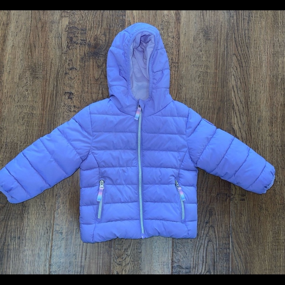Toddler Light Purple Puffer Jacket